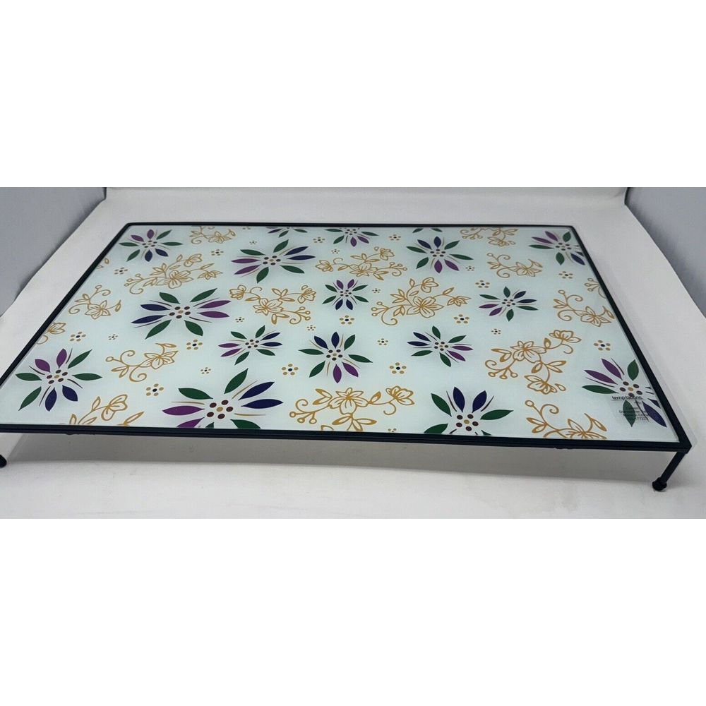 Temptations by Tara Old World Blue Rectangular Platter Serving Tray Platter